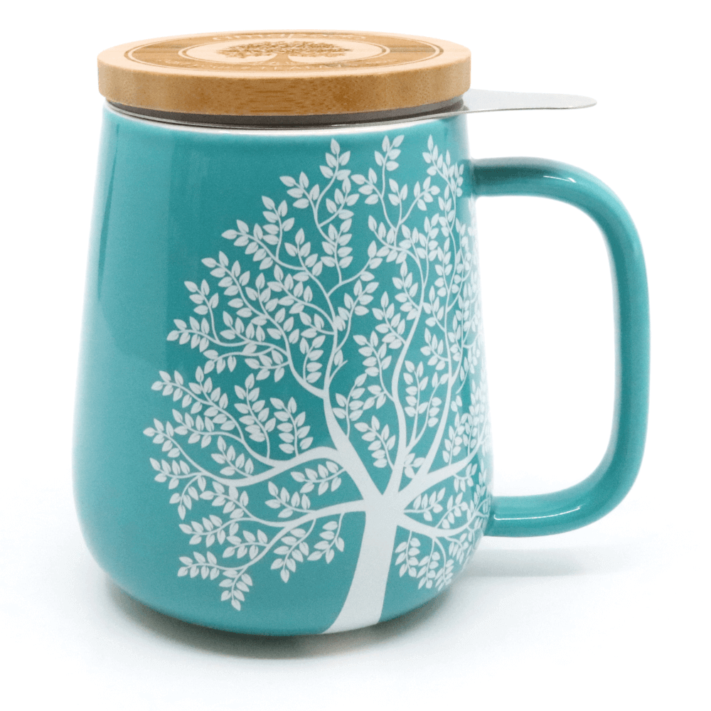 Teeflasche mit Sieb und Deckel Rosegold, doppelwandig