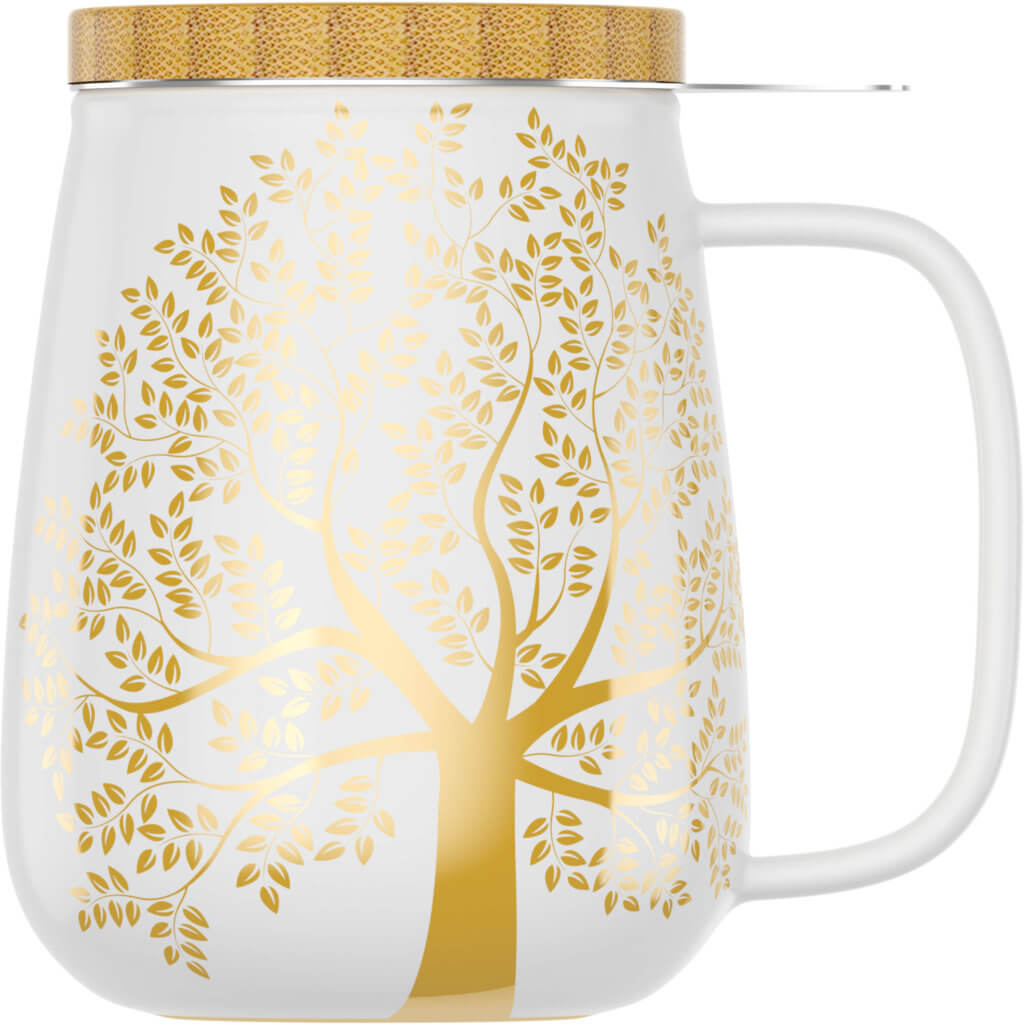 amapodo Teetasse mit Deckel und Sieb