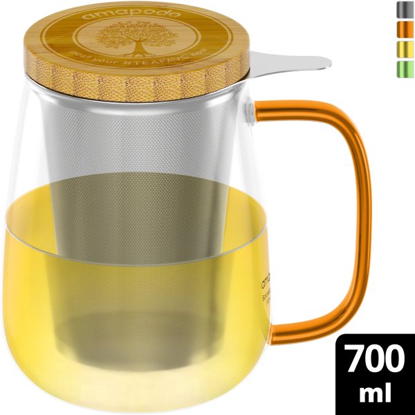 amapodo-Teeglas-mit-Sieb-und-Deckel-700ml_Henkel-orange