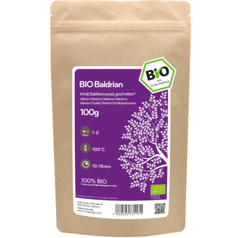 amapodo Bio Baldrian 100g Verpackung