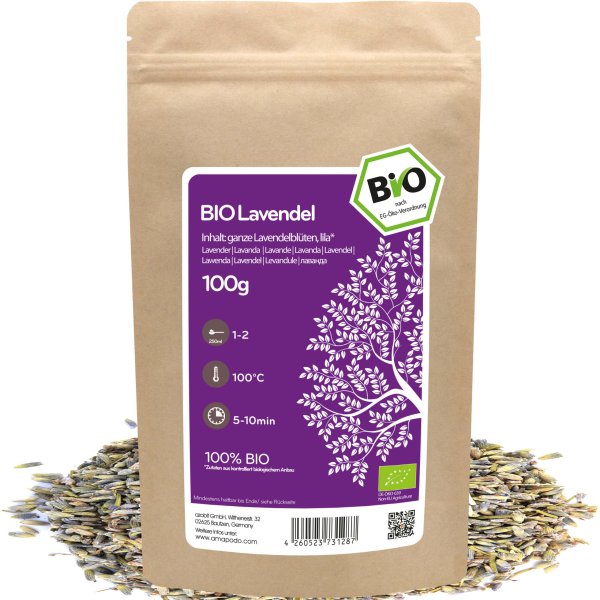 amapodo Bio Lavendel 100g lose Verpackung